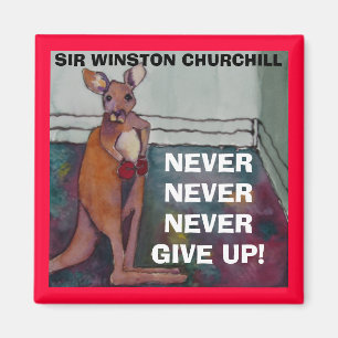 Sir Winston Churchill Quote - Magnet