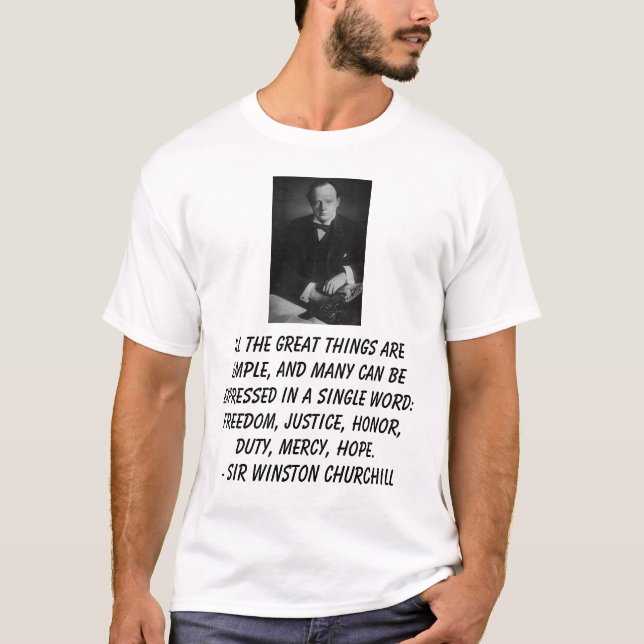 Sir Winston Churchill T-Shirt (Front)