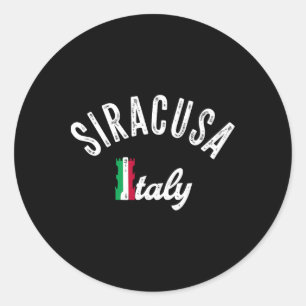 Siracusa Sicily Vacation Souvenir - Retro Siracusa Classic Round Sticker