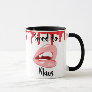 Sired to Klaus Vampire Lips Coffee Mug