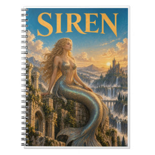 Siren, Gothic Fantasy Monster Notebook