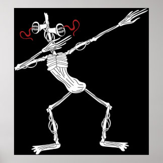 Siren Head Dance Dabbing Poster