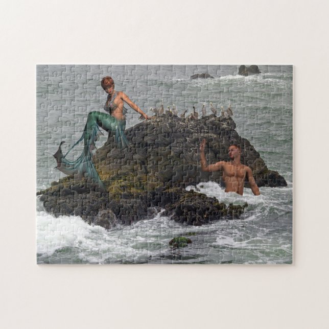 Siren, mermaid jigsaw puzzle (Horizontal)