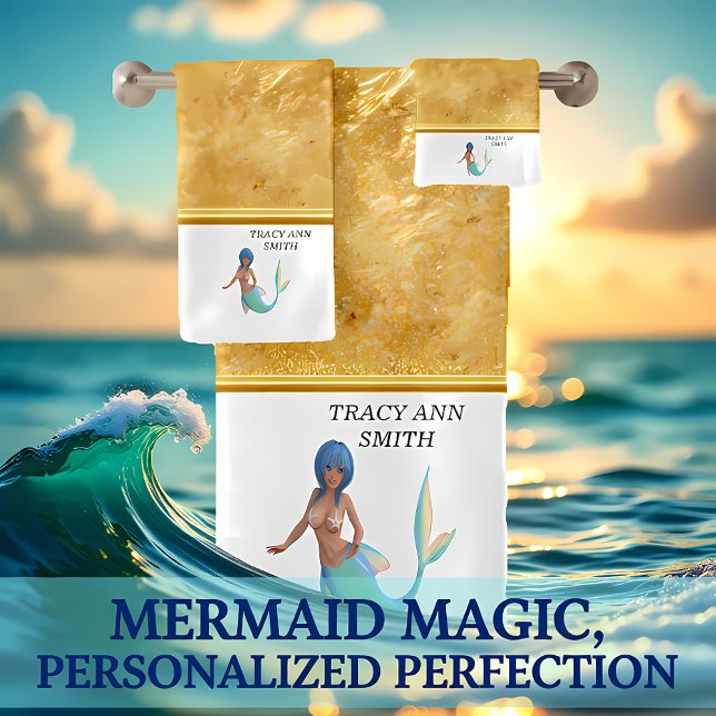 Sirène avec cheveux turquoise et queue (Créateur téléchargé)