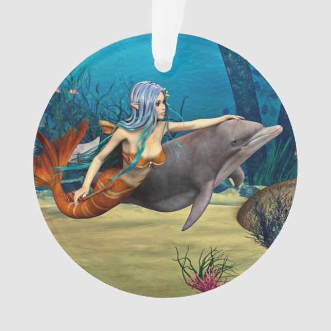Sirène avec dauphin (devant)