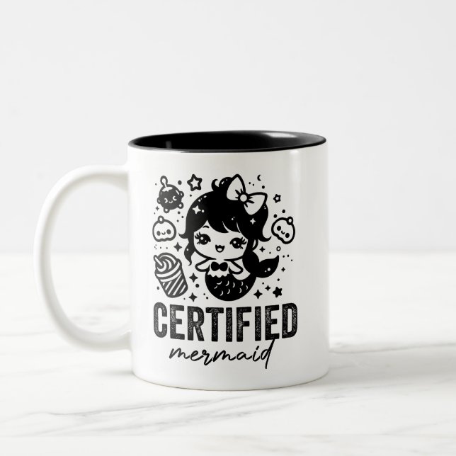 Sirène certifiée Océane sirène Mug de mer (Gauche)