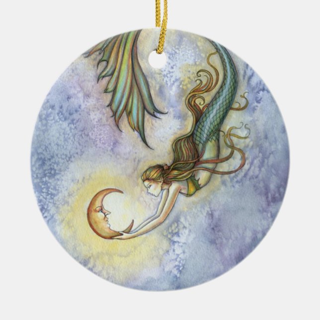 Sirène et ornement de lune (Devant)