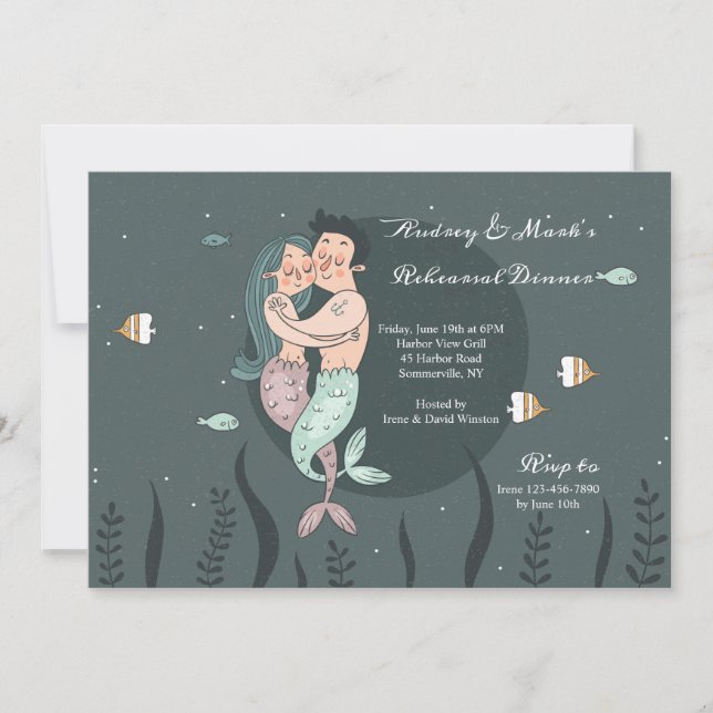 Sirène et son invitation d'homme (Devant)