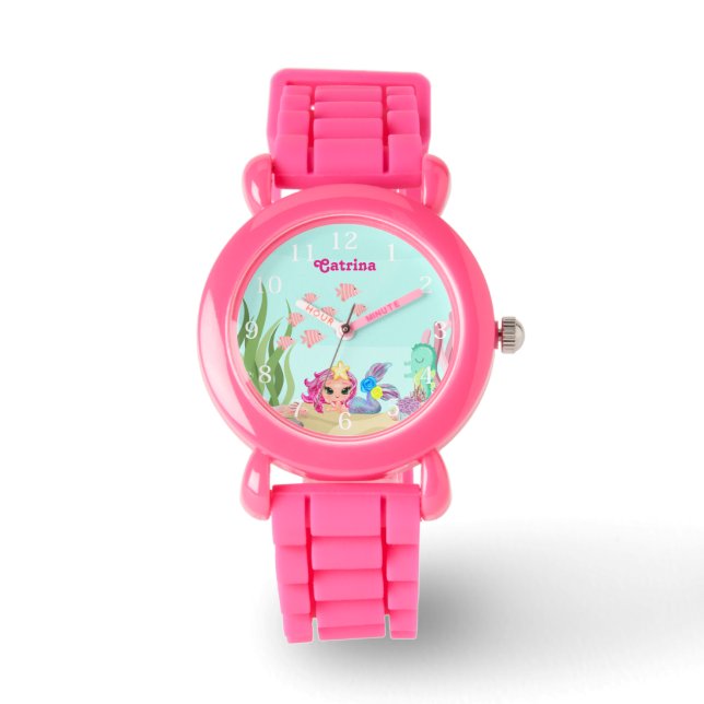 Sirène personnalisée & Montre Axolotl - Cute & Mag (Recto)