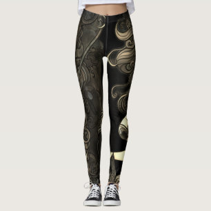 Sirène Steampunk noir+blanc collant personnalisé