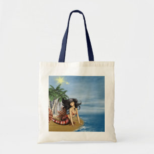 Sirène sur le petit sac fourre-tout à plage