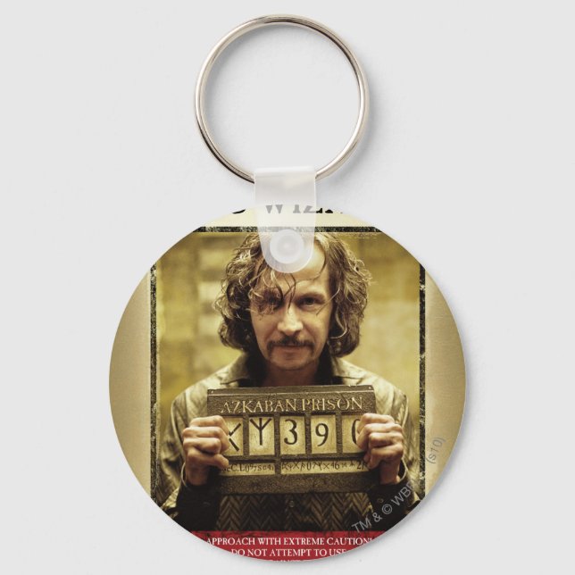 Sirius Black Wanted Poster Keychain (Front)