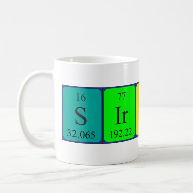 Sirius nom de table périodique mug 2 (Gauche)