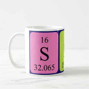 Siro periodic table name mug