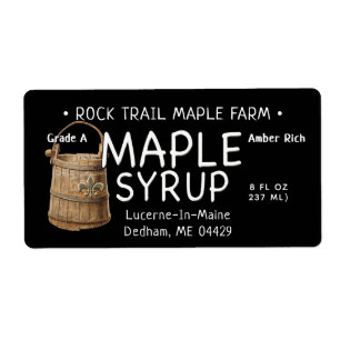 Sirop d'érable avec seau sap Vintage Fleur de Lis