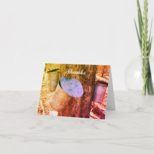 Sirop d'érable Sap Buckets Nature Art Carte de rem