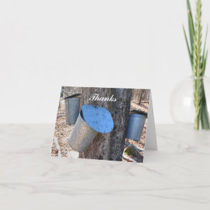 Sirop d'érable Sap Buckets Nature Carte de remerci