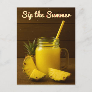 Sirotez l'été - Carte postale Jus d'ananas