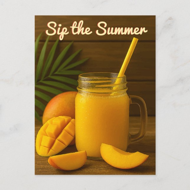 Sirotez l'été - Carte postale Jus de Mango (Devant)