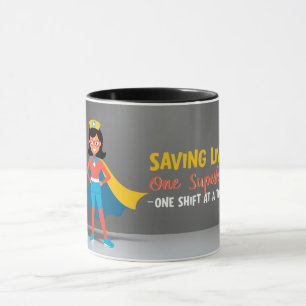 Sirotez votre force : Mug Super-héroïne infirmière