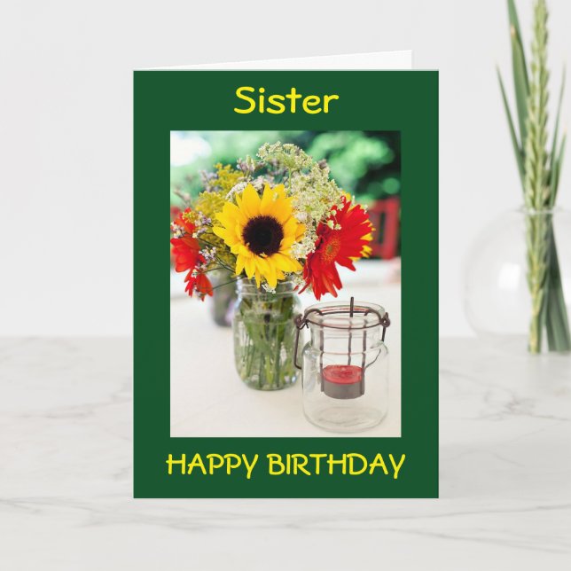 SIS, BEST FRIEND, CONFIDANTE/LOVE ON BIRTHDAY CARD (Front)