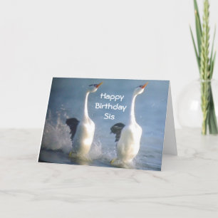 "SIS-CELEBRATE ENJOY, KICK UP YOUR HEALS" BIRTHDAY CARD