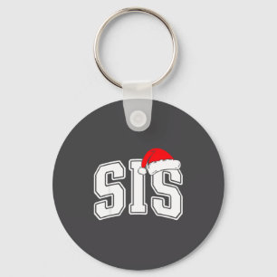 Sis Claus Christmas Matching Family Xmas Pajama Si Keychain