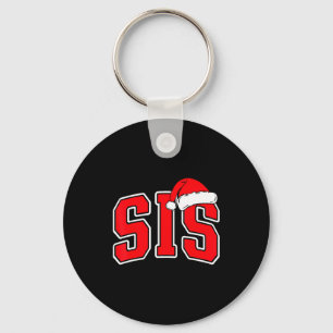 Sis Claus Christmas Matching Family Xmas Pajama Si Keychain
