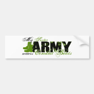 Sis Combat Boots - ARMY Bumper Sticker