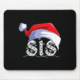 Sis Merry Christmas Santa Claus Xmas Family Matchi Mouse Pad