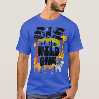 Sis of The Wild One Zoo Birthday Safari Animal Jun T-Shirt
