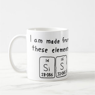 Sis periodic table name mug