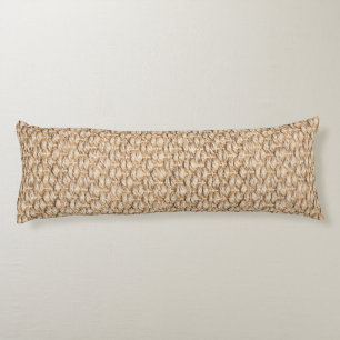 Sisal carpet pattern body pillow