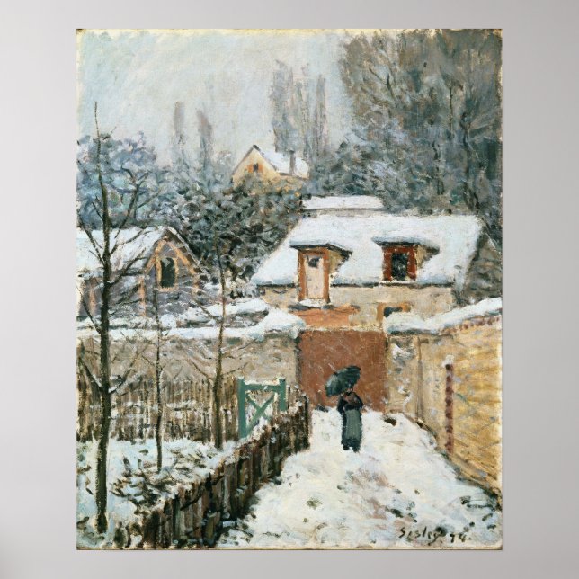 Sisley - Snow At Louveciennes Poster (Front)