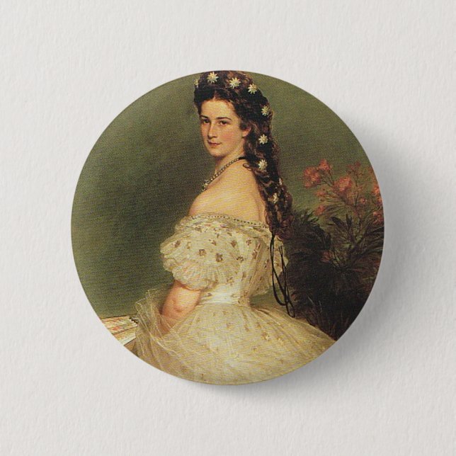 Sissi 2 Inch Round Button (Front)