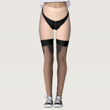 Sissy Sheer Lingerie Chastity Cover Leggings