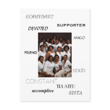 SISTA, FRIEND, AMIGO, CONFIDANT, SUPPORTER, acc...