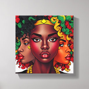 Sista friends sisters sistas black girl magic sis canvas print