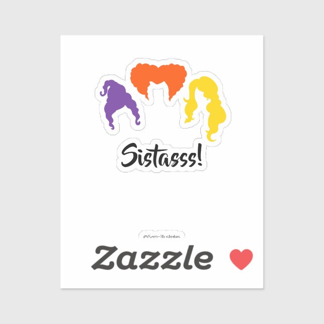 Sistasses ! Stickers Automne Hocus Pocus Thématiqu (Feuille)