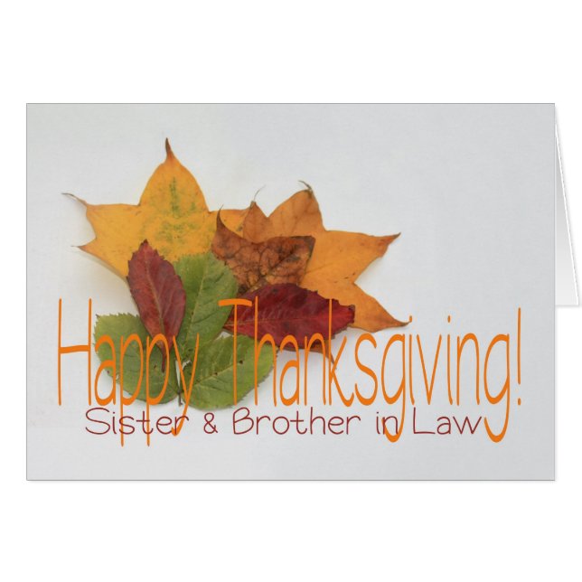 Sister and Brother in Law thanksgiving foliage (Front Horizontal)