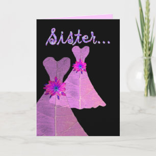 SISTER Be My Bridesmaid - Wedding Invitation