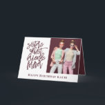 Sister Best Friend Forever Photo burgundy birthday Card<br><div class="desc">Sister Best Friends Forever Photo Burgundy text Birthday Especially for your sister on her birthday. Easily add your own favourite photo of you both and personalise your greeting at the bottom and inside.</div>