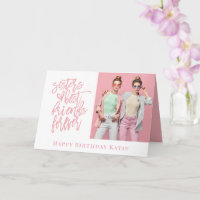 Sister Best Friends Forever Photo Pink Birthday