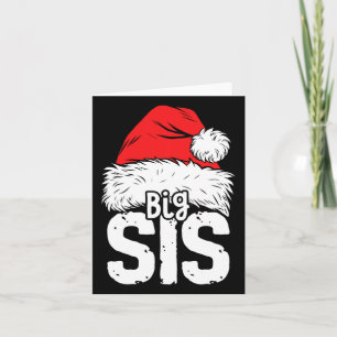 Sister Big Santa Christmas Family Matching Pyjamas Card