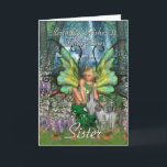 Sister Birthday Card - Angelica Fantasy Woodland F<br><div class="desc">Sister Birthday Card - Angelica Fantasy Woodland Fairy</div>