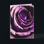 SISTER BIRTHDAY ROSE Greeting Card<br><div class="desc">PURPLE ROSE SISTER BIRTHDAY CARD</div>