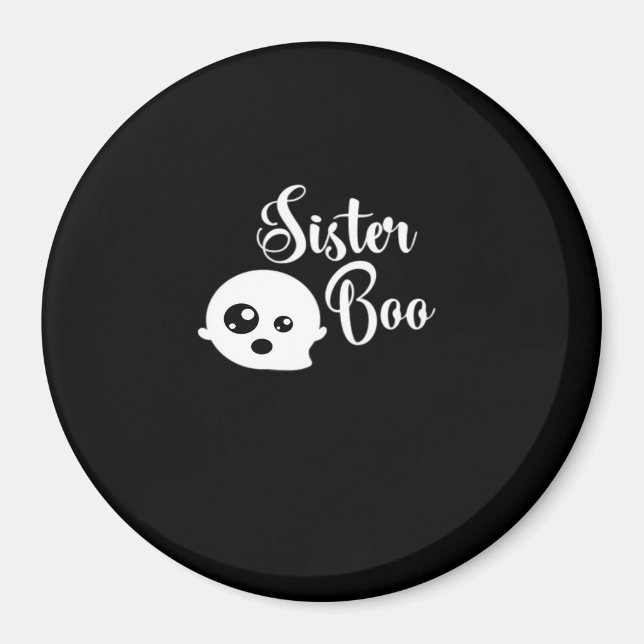 Sister Boo Halloween  Magnet (Front)