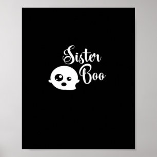 Sister Boo Halloween Poster