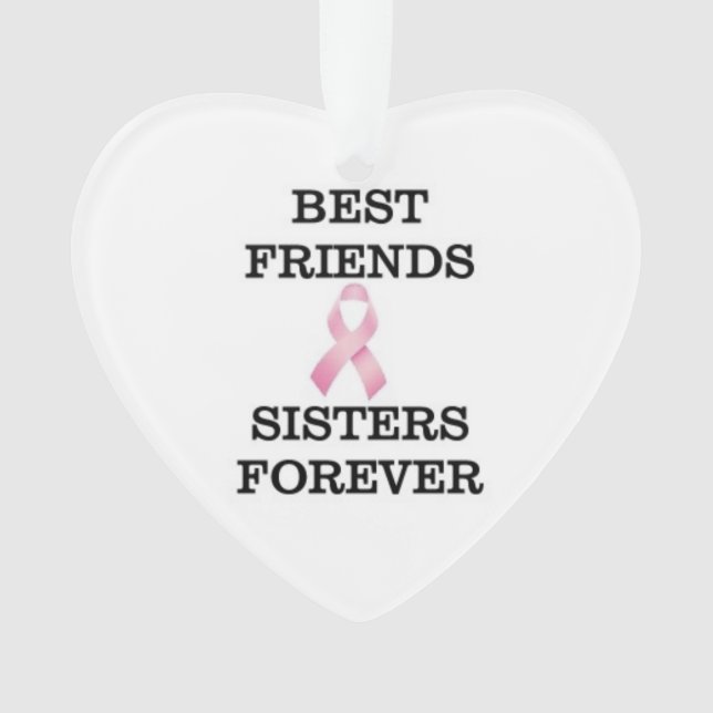 Sister Breast Cancer Ornament (Front)