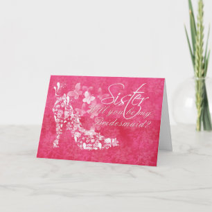 Sister Bridesmaid, will you be my Sister Bridesmai Invitation